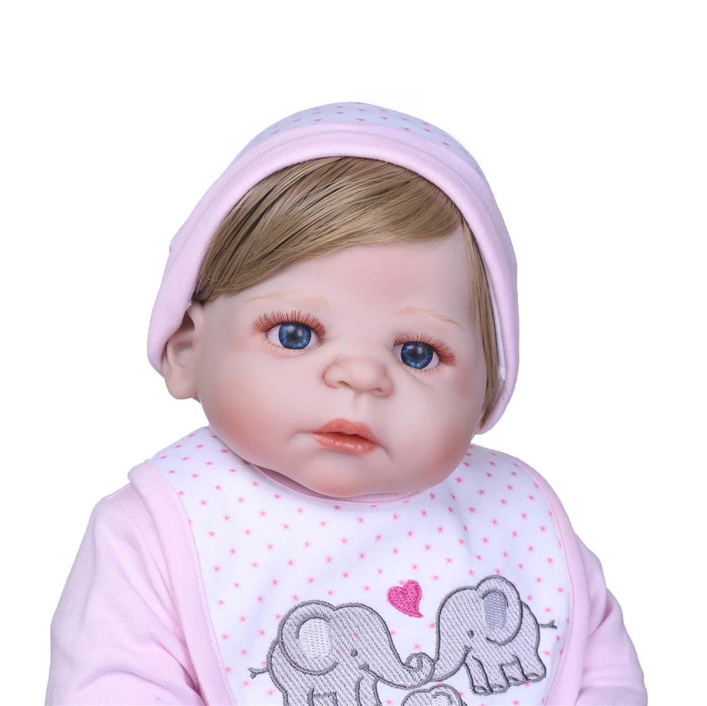 57 см силиконовая кукла для новорожденных виниловая прелестная ручной работы 23