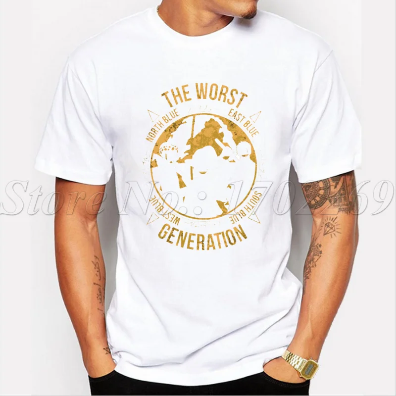 Новейшая Мужская модная футболка по индивидуальному заказу один предмет аниме