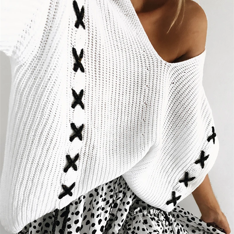 Women Winter Sweater Clothes Knitted Outwear Oversized Korean Style Knitwear Jumper coat Female Fashion Casual | Женская одежда