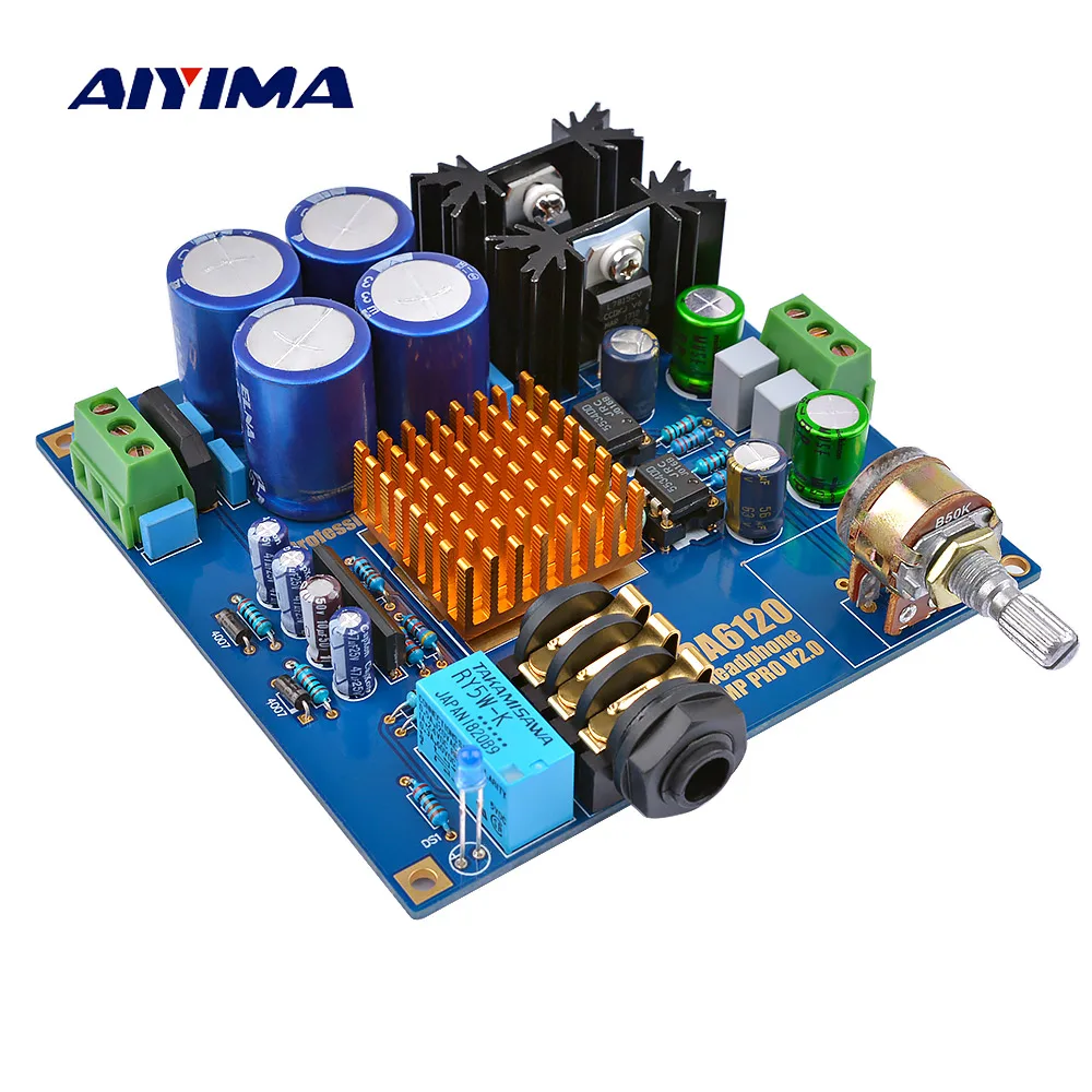 Amplificadora de Fone de Ouvido Amplificador de Áudio com Febre Imperial de Atenas Placa Aiyima Tpa6120a2
