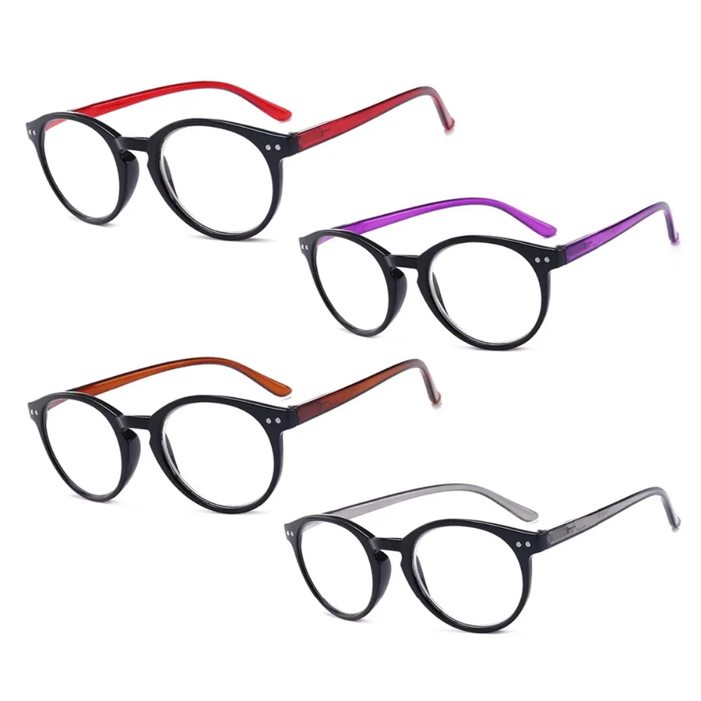 Очки для чтения в ретро стиле круглые очки мужчин и женщин из смолы молодежном с
