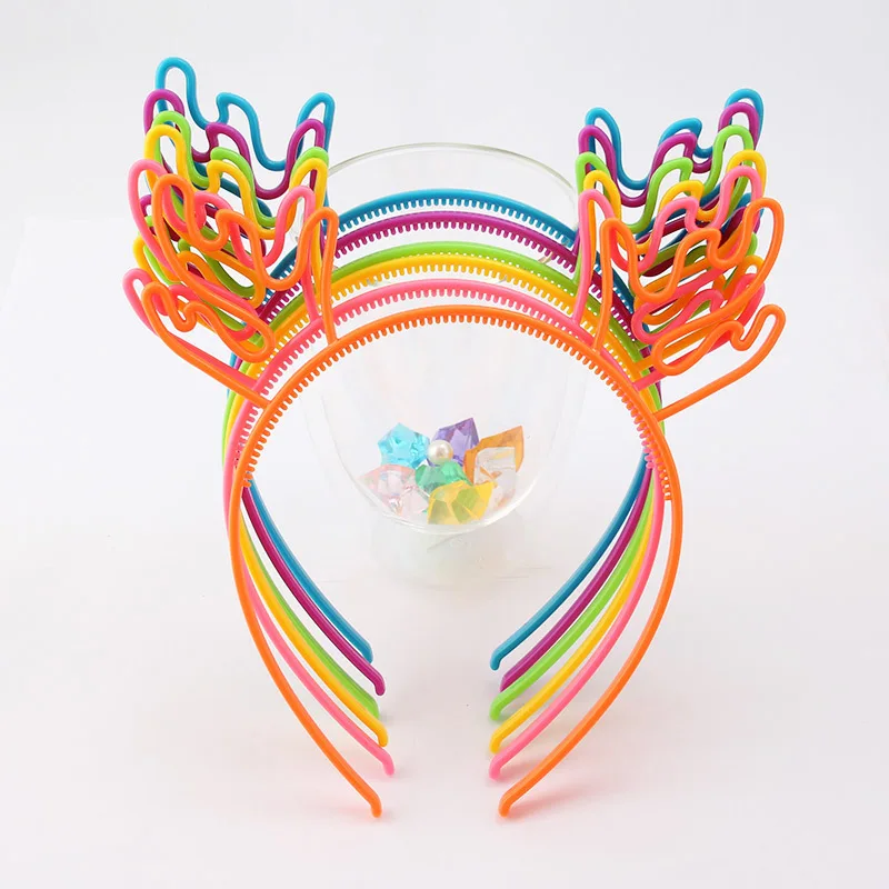 Candy Colors Elk Deer Headband Children Girls Princess Hairband Hair Accessory Birthday Headwear Party Favor|Аксессуары для волос
