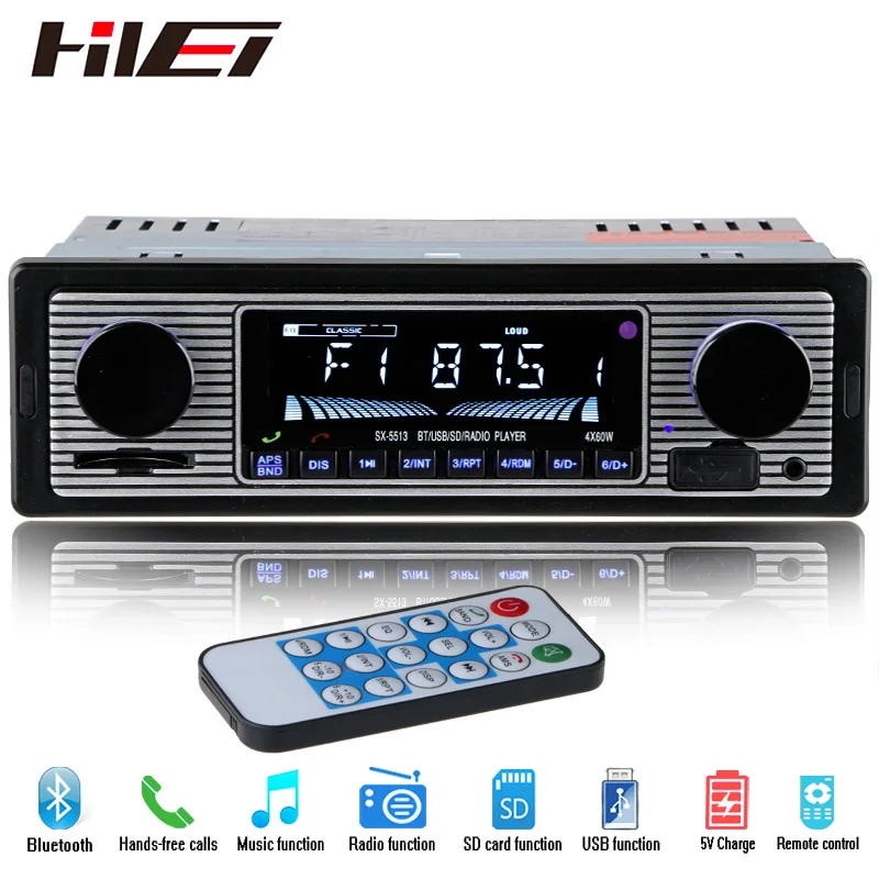 Автомагнитола 12 В Bluetooth стерео FM MP3 USB SD AUX аудио 1 DIN | Автомобили и мотоциклы