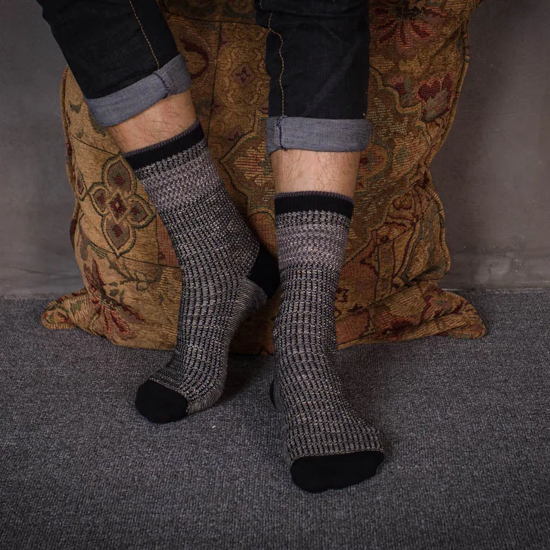 PEONFLY чистый изготовленное по восстановленным древним технологиям мужские носки
