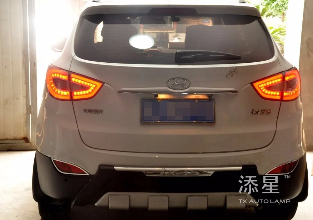 Карбо задний фонарь для Hyundai ix35 хвост светильник s светодиодный сигнал DRL