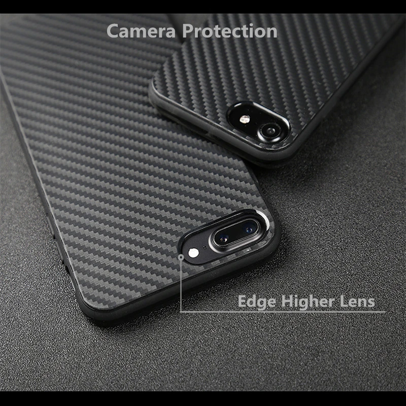 CONNICS Carbon Fiber Case Для iPhone 6 S 7 Twill Шаблон Оболочки ТПУ PU Soft Phone Обложка Apple s Плюс Случаях