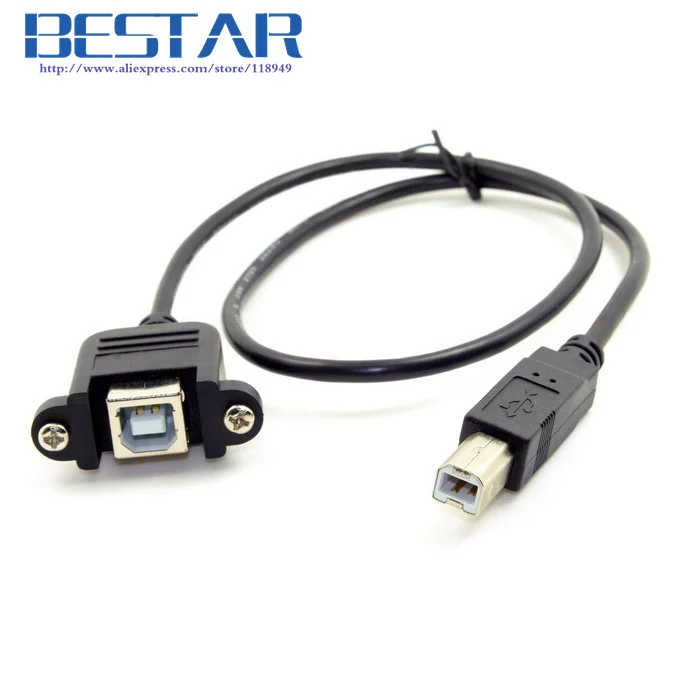Кабель удлинитель для жесткого диска 50 см USB 2 0 B с винтами крепления на панели|usb 2.0