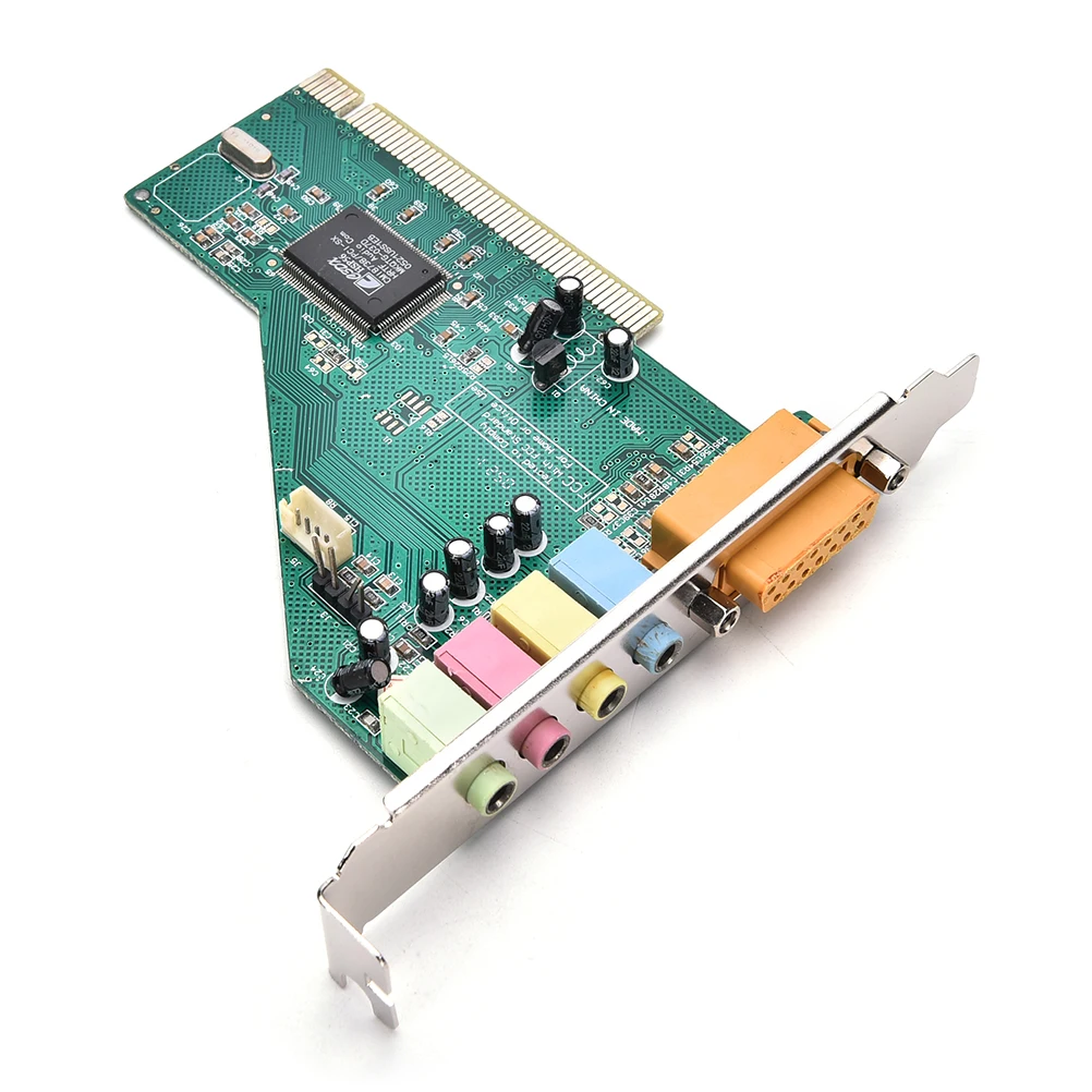 4 Channel 5.1 Surround 3D PC PCI Sound Audio Card w/Game MIDI Port for Windows XP/7/8/10 | Компьютеры и офис