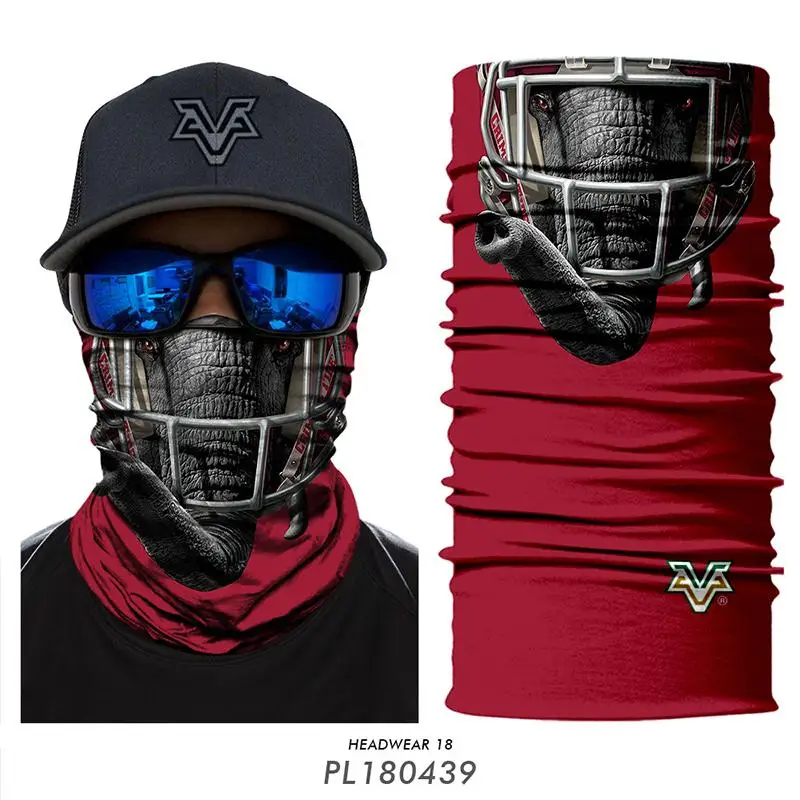 3D бесшовная бандана УФ оголовье милый питомец Шея Буфф волк собака косплей маска