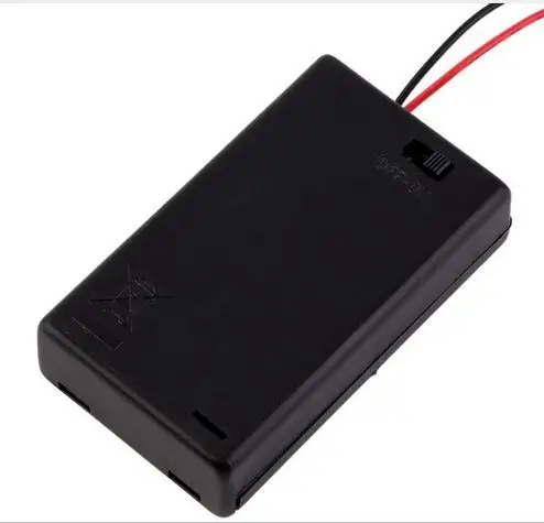 3 шт. пластиковые держатели для батарей AAA с переключателем ВКЛ./ВЫКЛ. И проводными