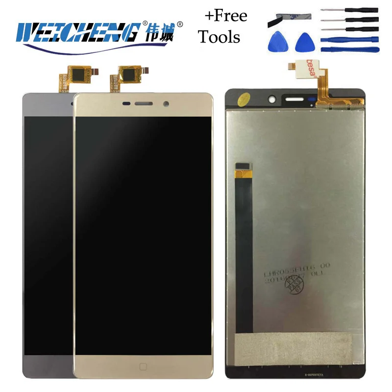 ЖК дисплей WEICHENG для Elephone M3 + сенсорный экран в сборе золотой/серый дигитайзер