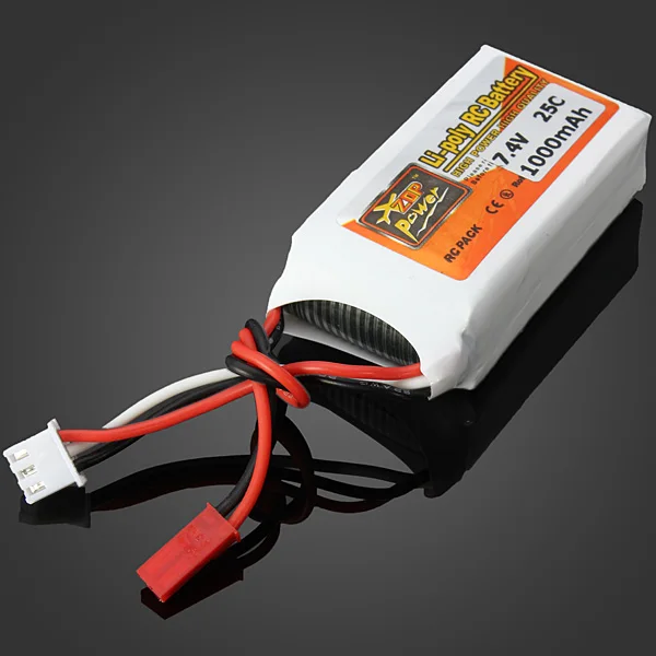 Wholesale ZOP Power 7.4V 1000mAh 25C Lipo Battery JST Plug | Игрушки и хобби