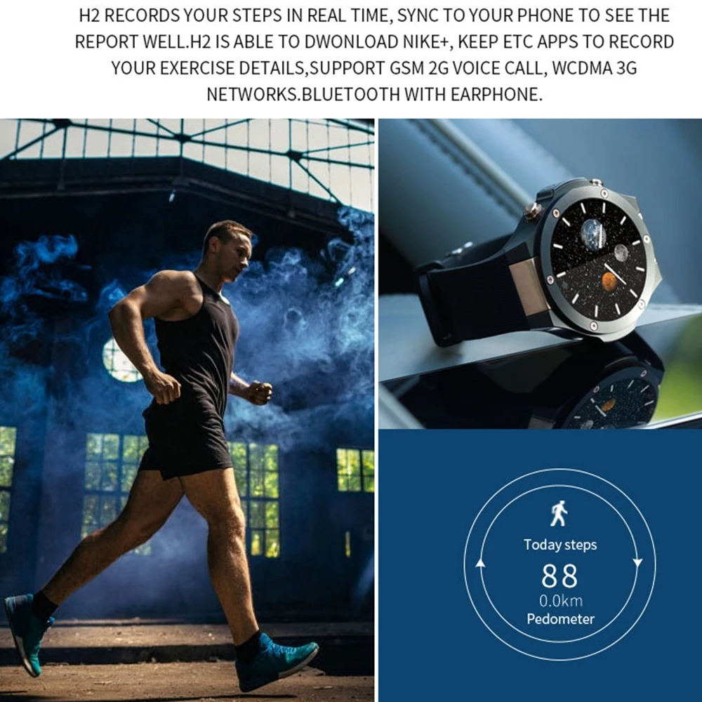 S3 Смарт часы android 1G + 16 GB 1 39 ''mtk6580 SmartWatch телефон gps 4 ядра 5.0MP Камера сердечного