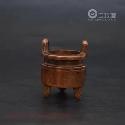 

Exquisite Bronze Carved Pockets With A Pillar Of Incense Burner Decoration