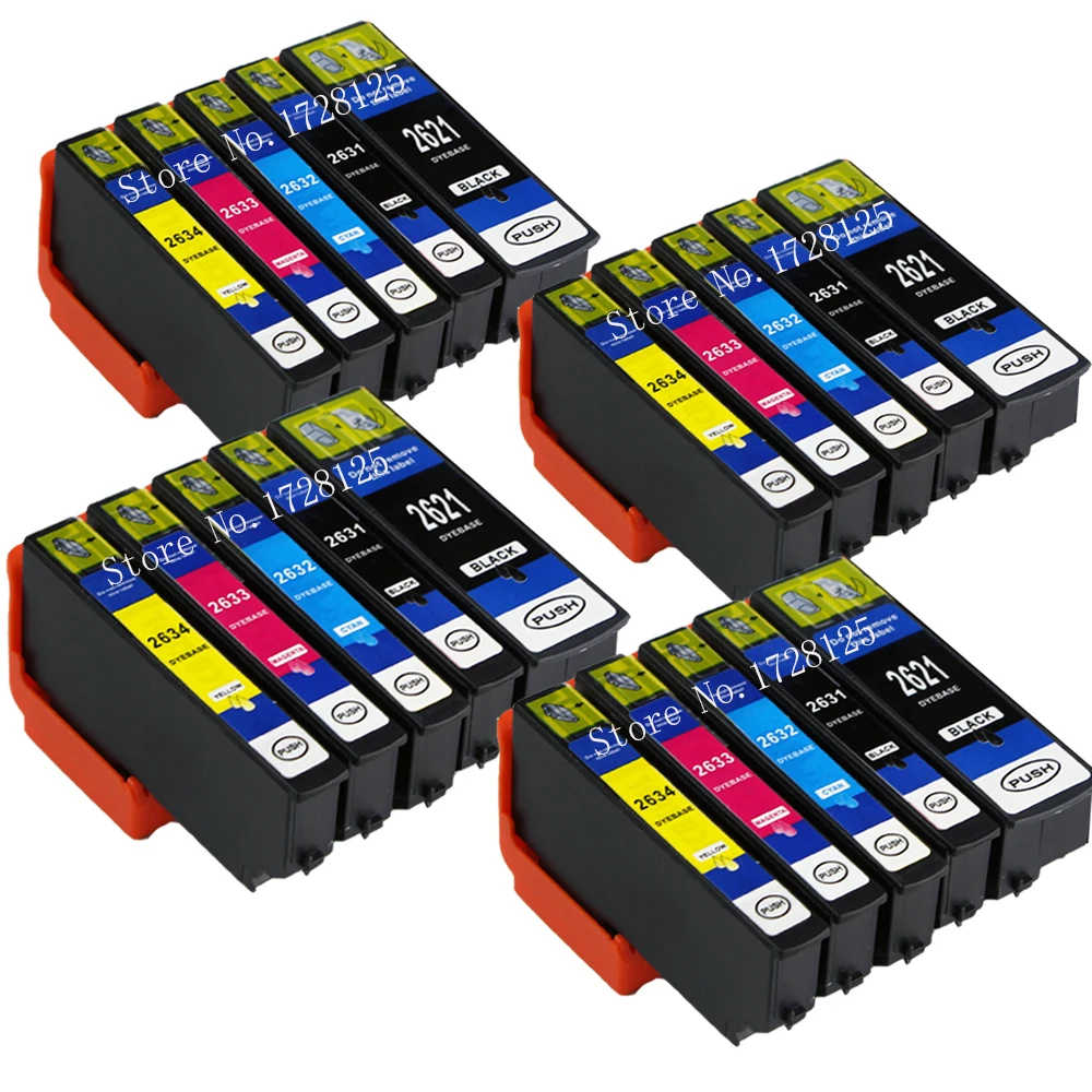 20 совместимых T2621 T2634 чернил для EPSON XP 600 605 700 XP600 XP800 XP700 XP605 XP810 XP820 принтер|ink for epson|ink