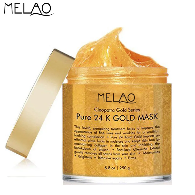 MELAO наборы для ухода за кожей лица 24 k Золотая маска 250 г с 24-каратным золотым