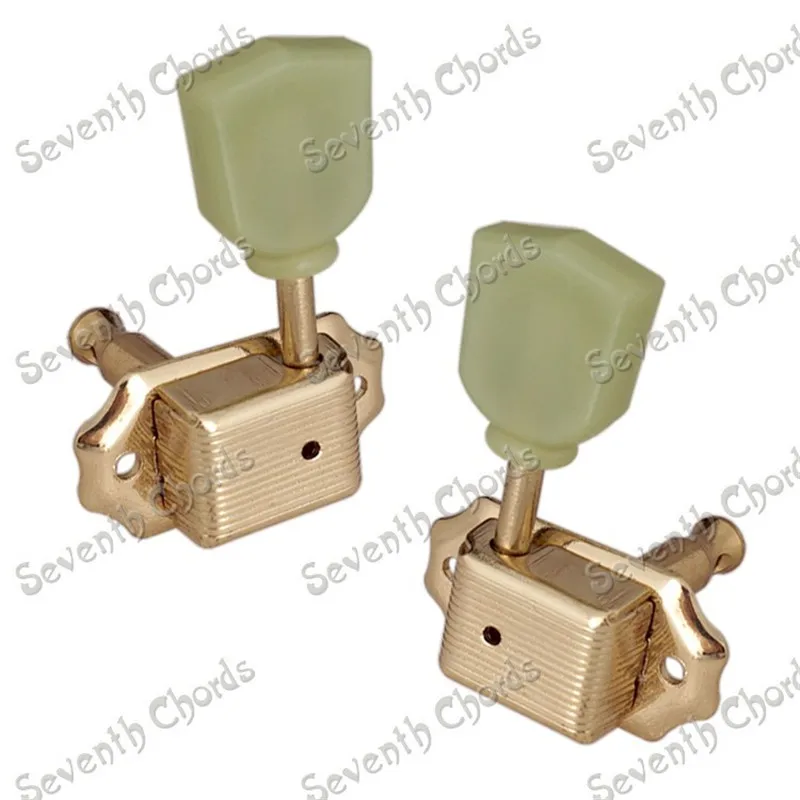 Укулеле 2R2L Gold Deluxe 4 струнные настройки для гитары тюнер с Peg-клавишами головка