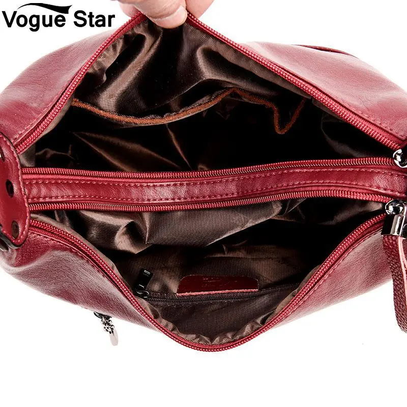 Женская сумка через плечо из мягкой кожи на молнии M44|Сумки с ручками| |