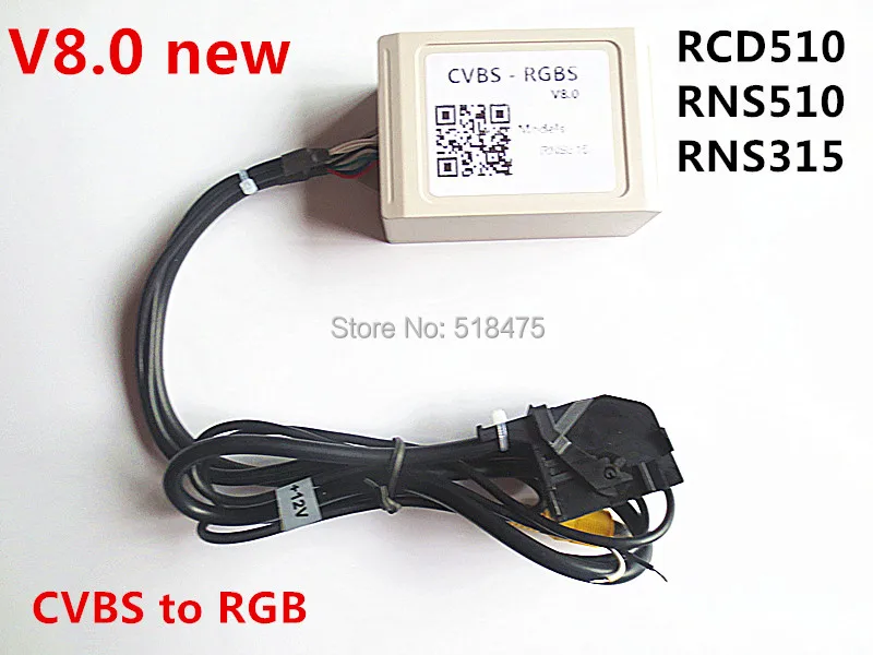 Новое Обновление V8.0 Продажа Завода Камера Заднего вида CVBS RGB и AV Конвертер