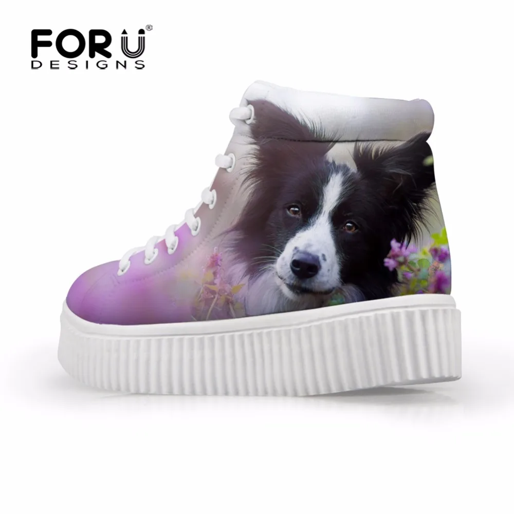 Женские осенние ботинки на платформе FORUDESIGNS повседневные плоской подошве в форме