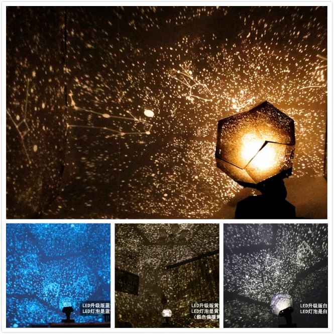 3 дизайн Galaxy LED Light Star Master Звездное небо Проектор изменение цвета волшебная Ночная