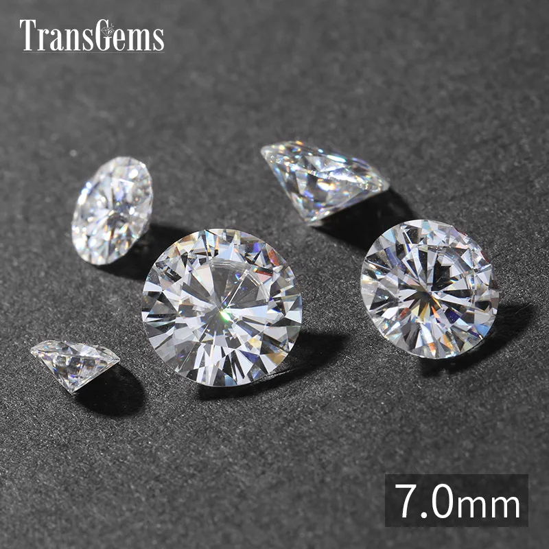 1 шт. 7 мм 2 карат цвет GH Moissanite|loose gemstones|gemstone loosegemstones diamond |