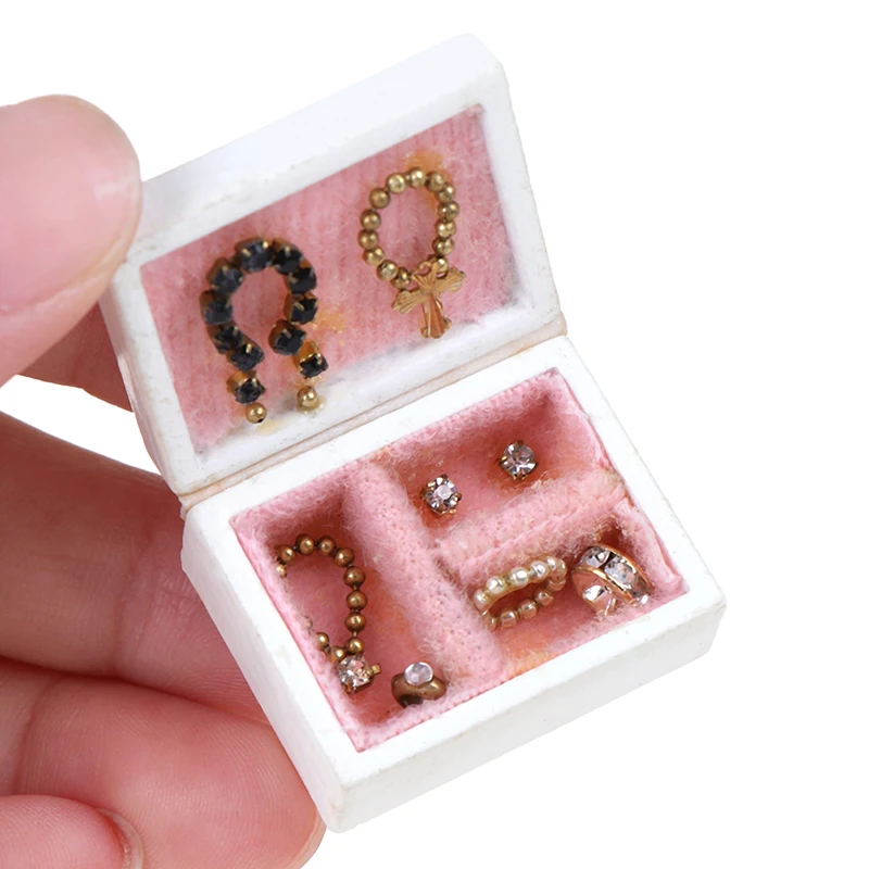 1:12 мини-модель шкатулки для ювелирных изделий детский миниатюрный кукольный