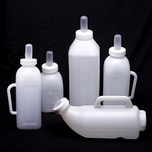 Бутылки для молока с икрами, бутылки с козьим молоком, стаканы для молока, вертикальные и горизонтальные пластиковые бутылки 1L2L 3L, силиконовые бутылки с изображением животных, коров, крупного рогатого скота