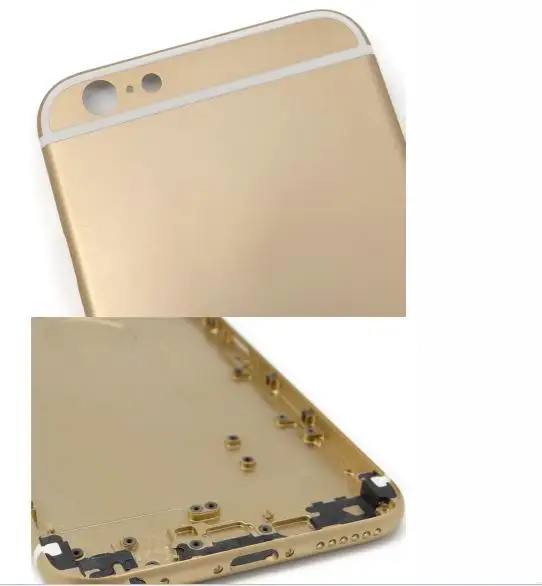 Free shipping Mobile phone gold metal empty housing for iPhone 6g Back cover Battery | Мобильные телефоны и аксессуары