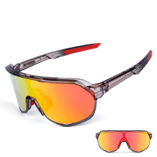 Red Kongsam поляризованные велосипедные солнцезащитные очки для улицы MTB спортивные велосипедные очки Gafas ciclismo велосипедные очки велосипедные солнцезащитные очки - Цвет: Red