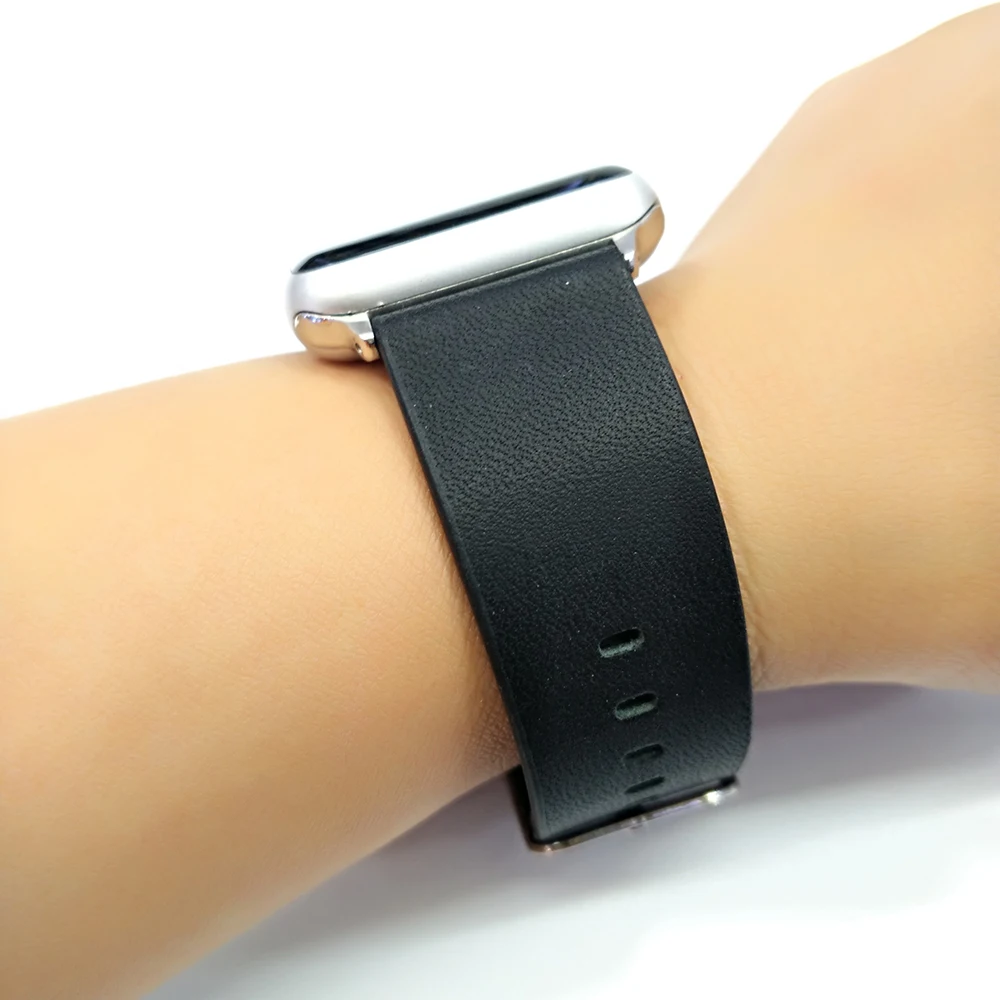 Для iWatch 5 4 42 мм 44 полностью воловья искусственная лента для Apple watch series 1/2/3 40 38