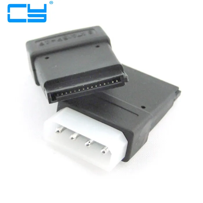 Разъем питания SATA 15Pin мама к Molex 4 контактный IDE Male адаптер для жесткого диска 2