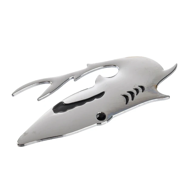 Универсальный Стиль Металл Акула Форма автомобиля Стикеры эмблема с логотипом