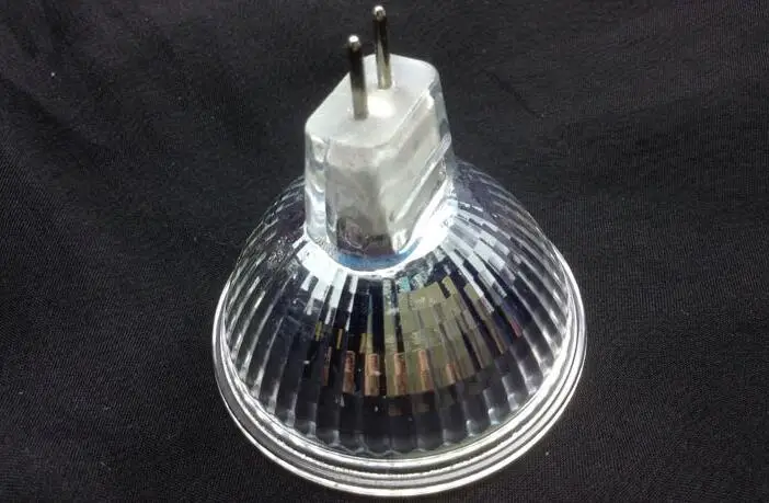 1 шт. MR16 галогенная лампа 12V 20W 35W 50W 50MM Прозрачный Стекло затемнения точечное освещение теплый белый 2700K