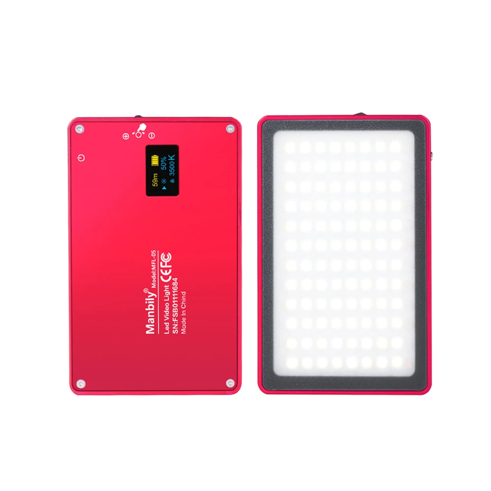 3 цвета Manbily 8 Вт заполсветильник селфи камера Светодиодная лампа с магнитом USB