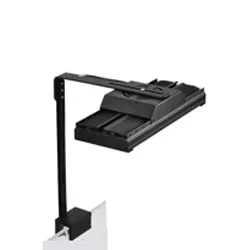 Black with arm kit Попблум Светодиодная лампа для аквариума морские аквариумные огни рифовый аквариум освещение для аквариума светодиодный светильник для аквариума - Цвет: Black with arm kit