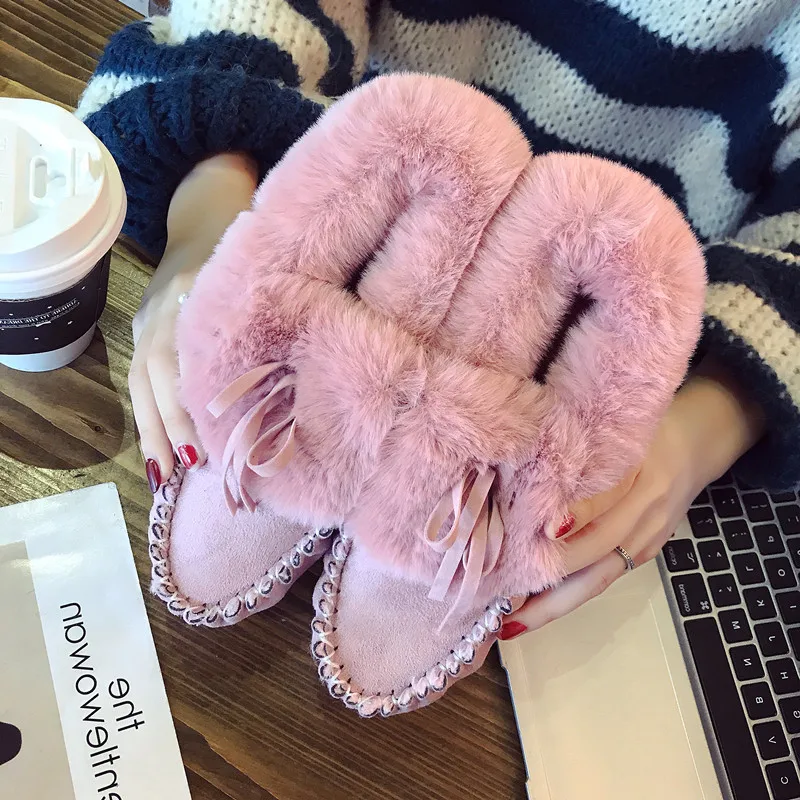 YDP/женские зимние ботильоны из флока с круглым носком без шнуровки на плоской