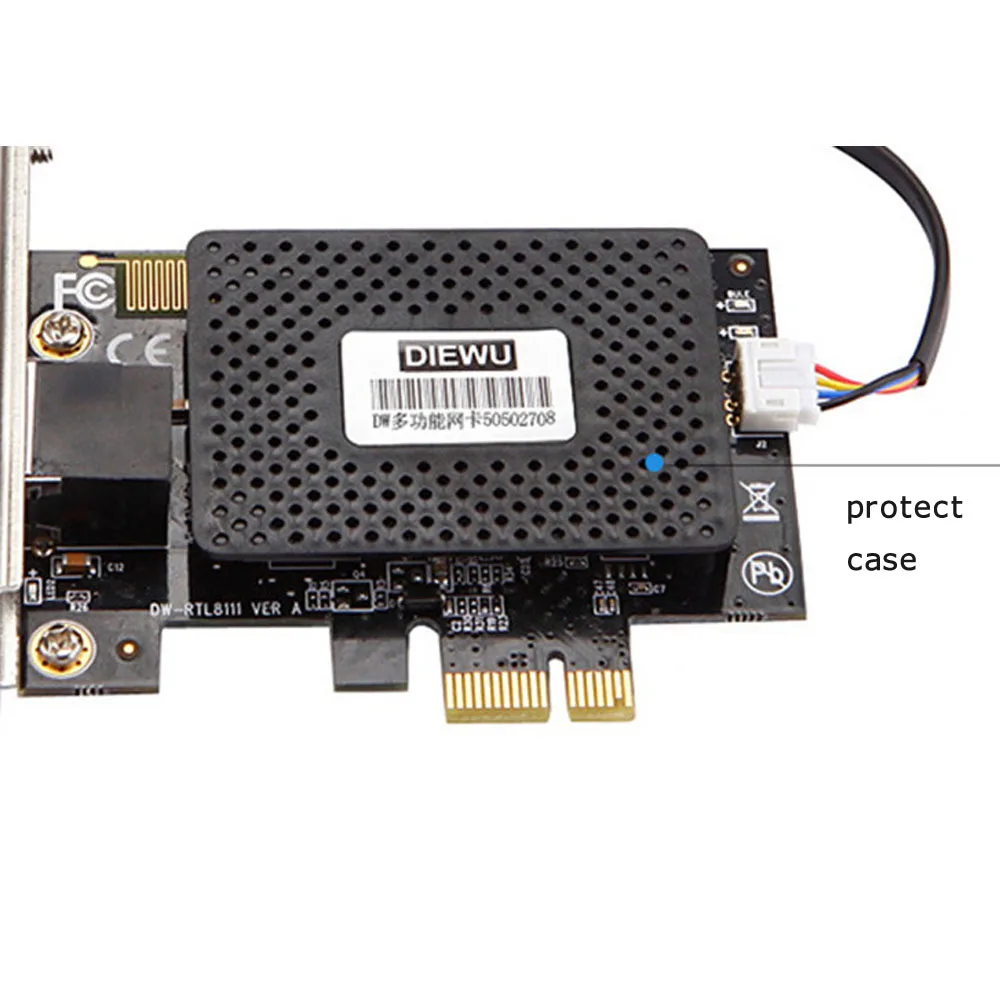 Многофункциональный 10/100/1000 Мбит/с PCI-E PCI Express RJ45 гигабитный сетевой карты с дистанционным управлением, чтобы включить/Off Настольный ПК