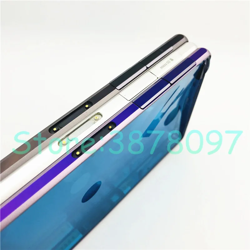 Для Sony Xperia Z1 L39h C6903 средняя рамка Корпус металлическая боковая пластина Запасная