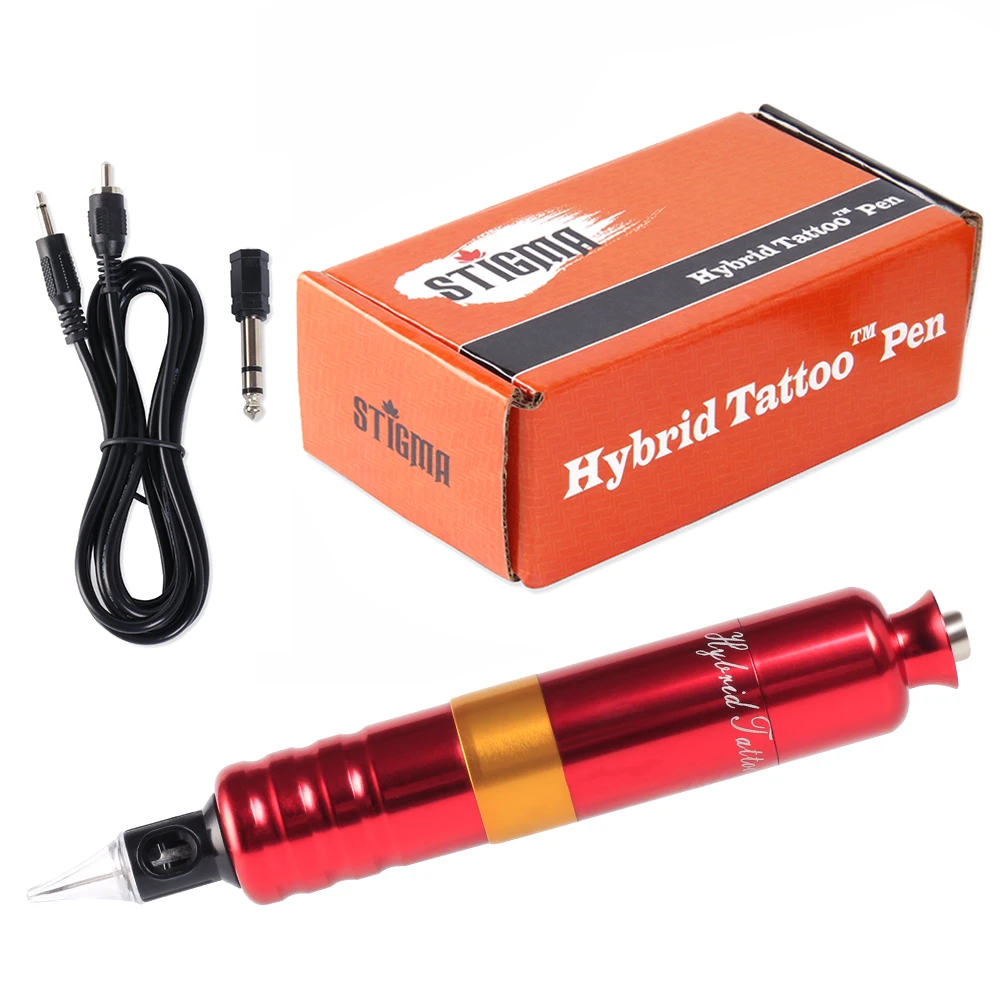 Новинка! Гибридная клеймо ручка Перманентный макияж роторная тату машина