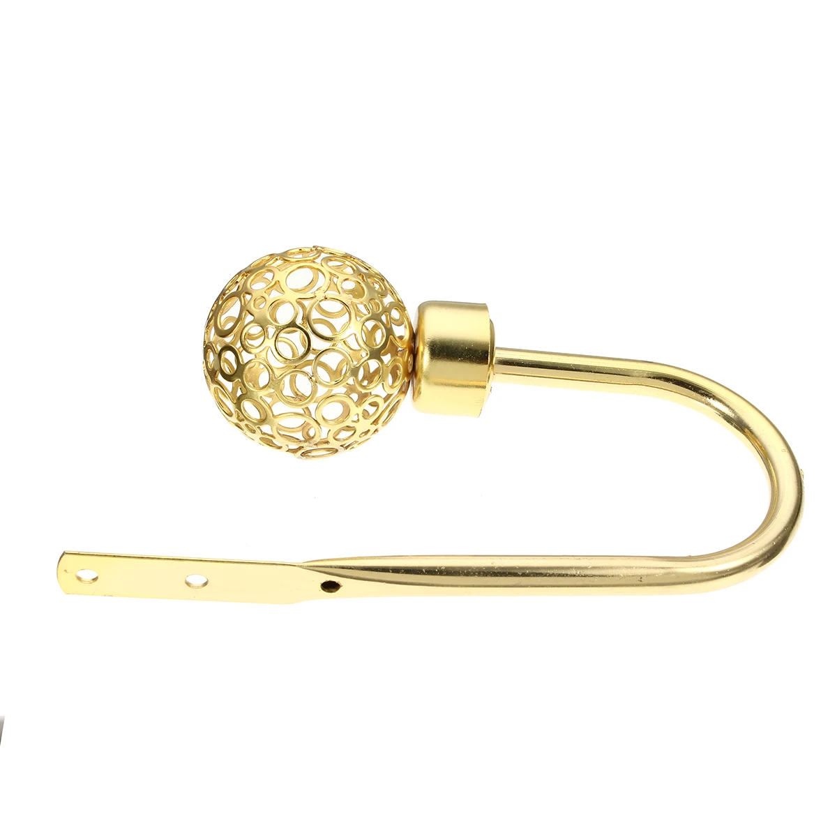 Gold Современный европейский выдолбленный Holdback металлический крюк для штор магнит спальня гостиная Tieback держатель для штор украшения аксессуары - Цвет: Gold