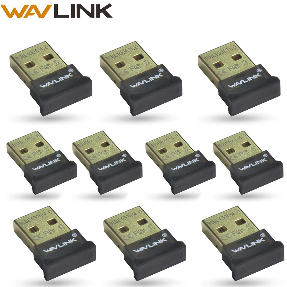 Wavlink 5/10 шт. USB Bluetooth адаптер V4.0 двухрежимный bluetooth совместимый с Windows 7/8/10/Vista/XP для