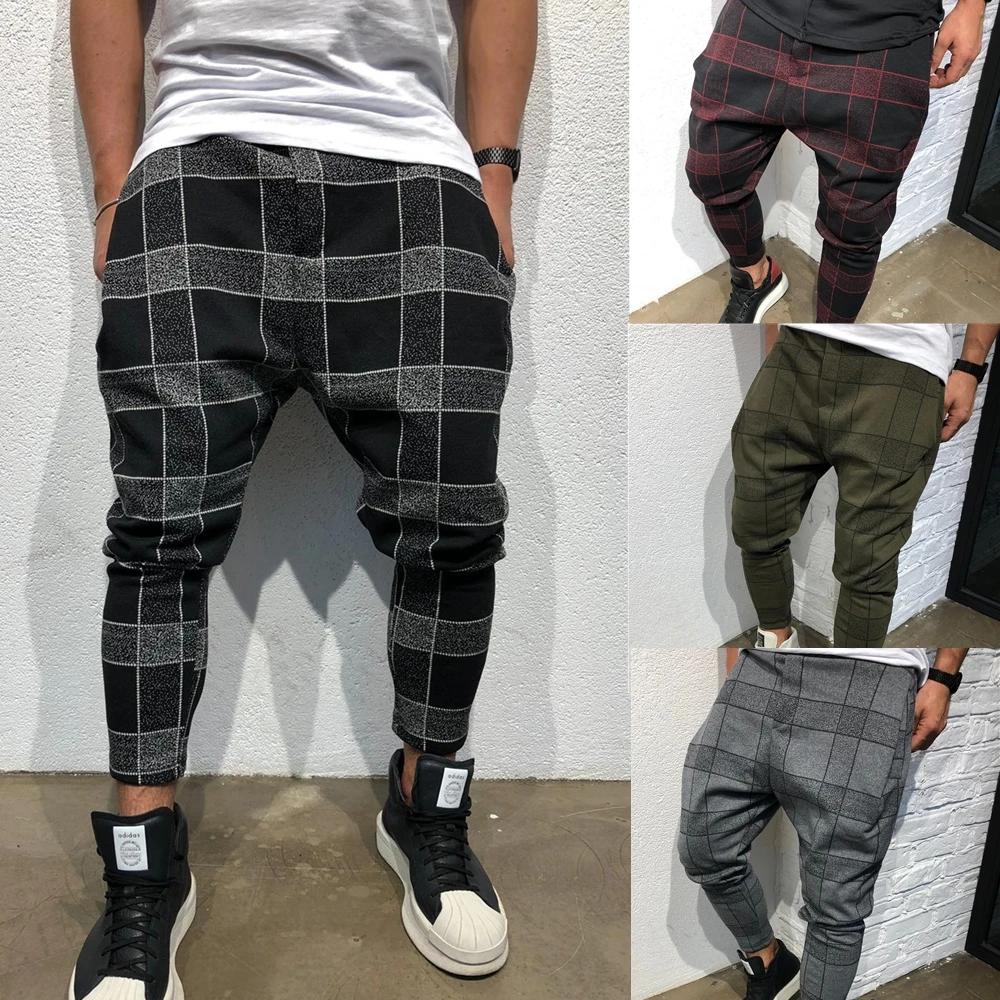 Для мужчин Slim Fit городской прямые брюки повседневное карандаш брюки для девочек грузовик для бега весна осень