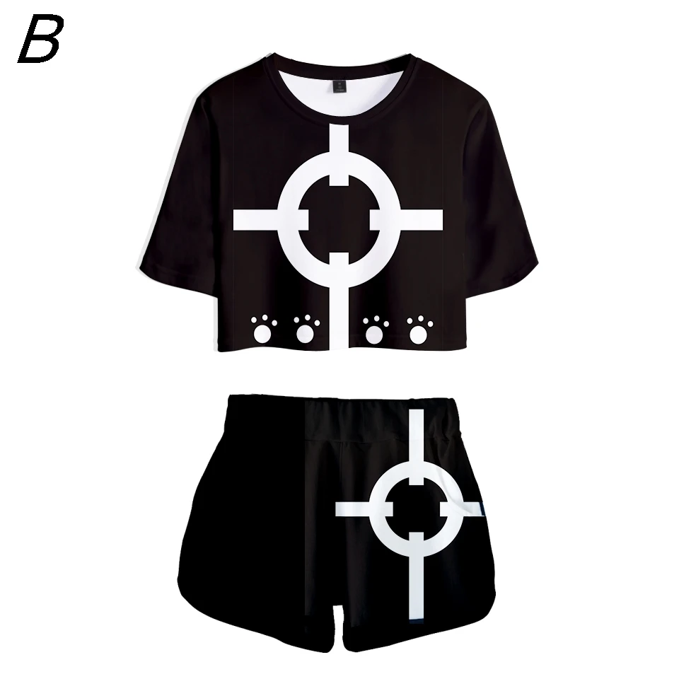 Один предмет Aventure Nieuwste Cool Midriff t-шорты сексуальный клубный костюм Vrouwen Straw Monkey D