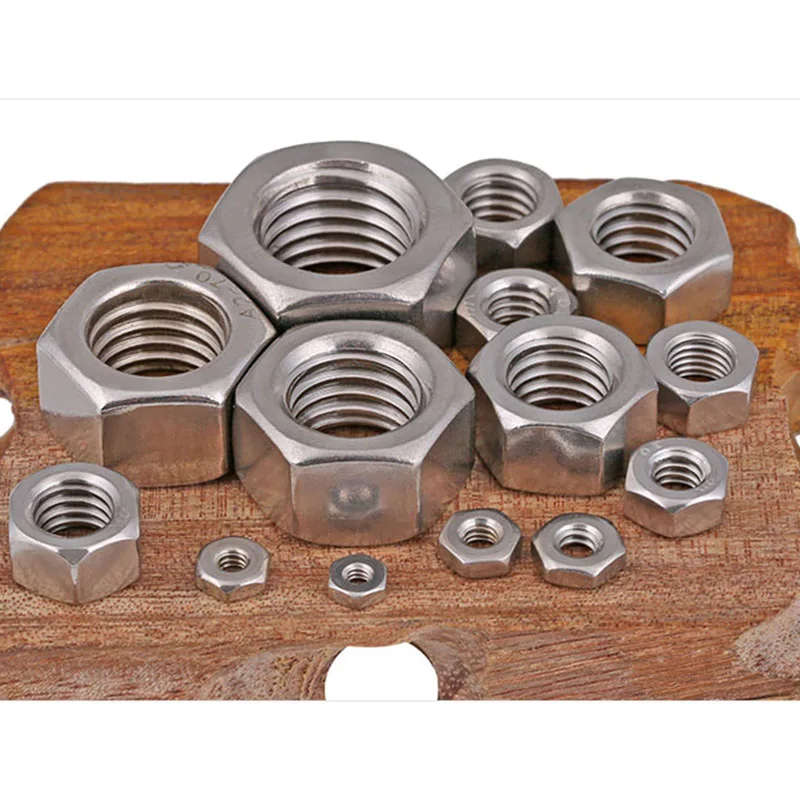 

Inch Hex Nut American Standard Screw 304 Stainless Steel American Hex Nut 4#6#8#10#-3/4 10 Pcs