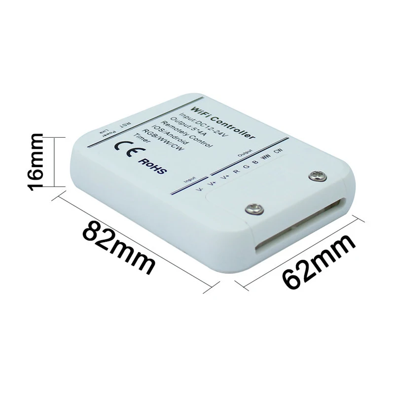 Wifi светодиодный RGB/RGBW контроллер IOS/Android RGBW/WW/CW DC7.5-24V смартфон управление музыкой и таймером