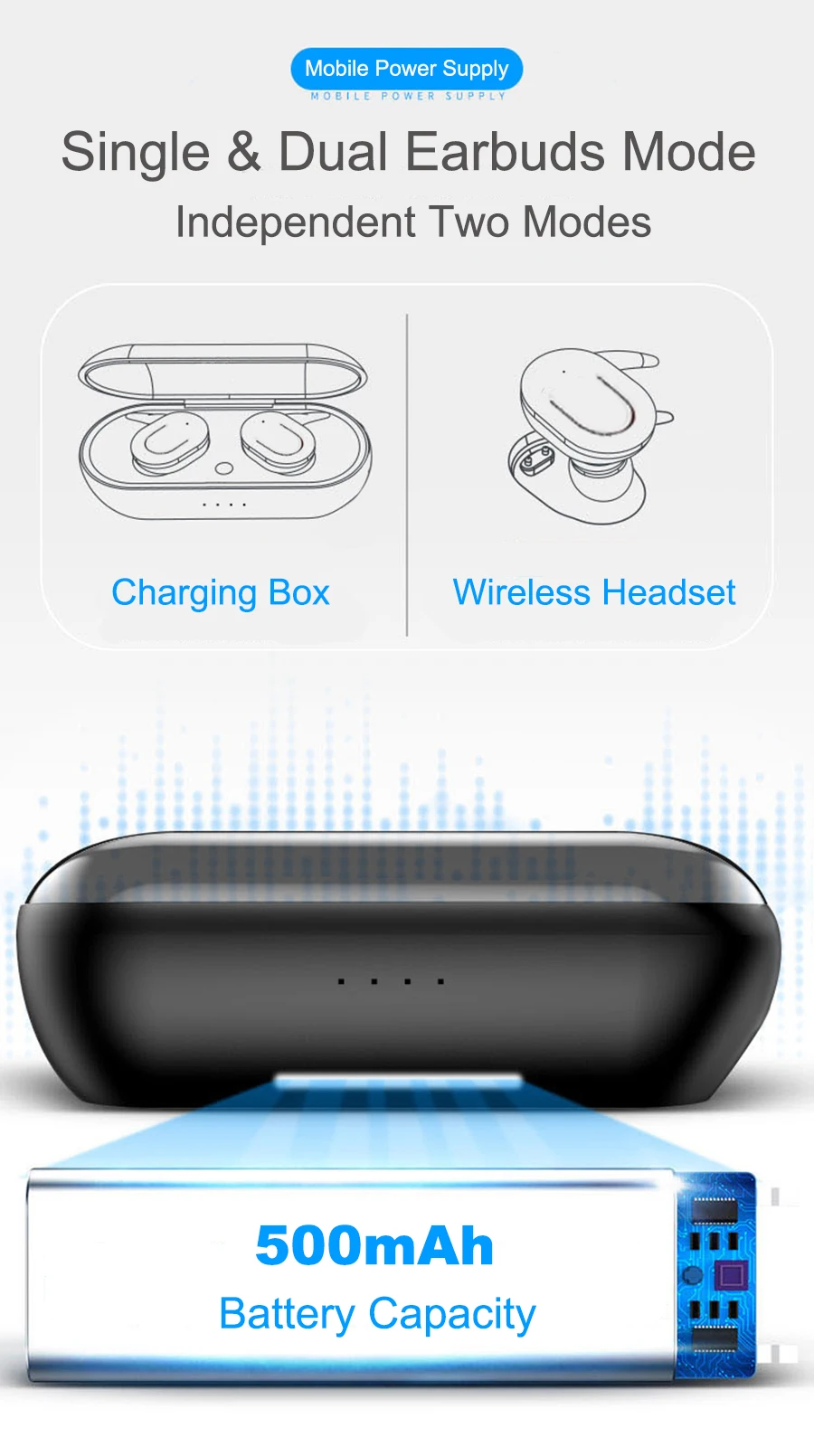 Вы первый Bluetooth наушники беспроводные наушники TWS наушники Bluetooth 5,0 стерео с микрофоном зарядная коробка для смартфона iPhone