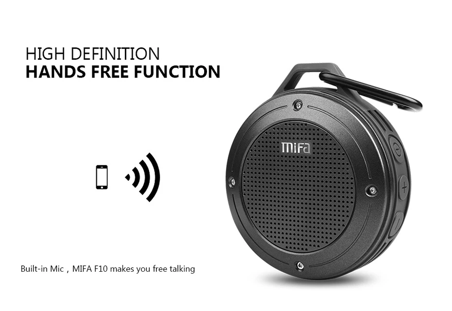 MIFA F10 беспроводной Bluetooth открытый портативный динамик водонепроницаемый