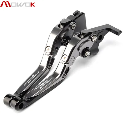 Для YAMAHA TRACER 900 GT TRACER 900/GT- CNC полностью черные регулируемые складные выдвижные рычаги тормоза мотоцикла сцепления - Цвет: Titanium Black
