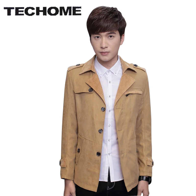 Высококачественная Мужская куртка с отложным воротником верхняя одежда мужской